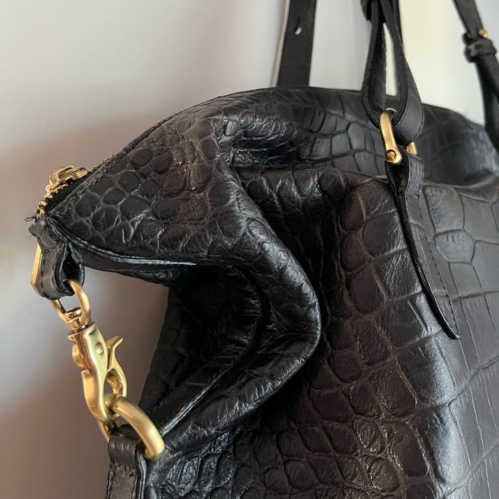 Brahmin Delaney Tote - Black Savannah South Coast
